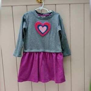 Hanna Andersson Long Sleeve Cotton Heart Dress